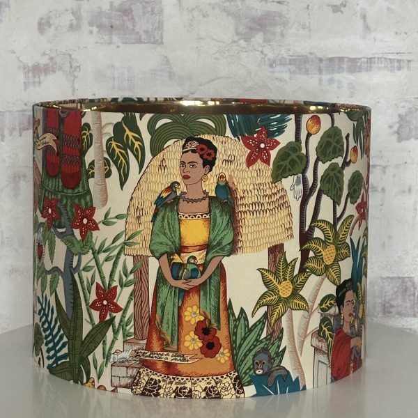 FRIDA’S GARDEN TEA LAMPSHADE lined mirror gold