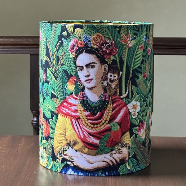 Frida Kahlo Jungle Lampshade – Gold Lined