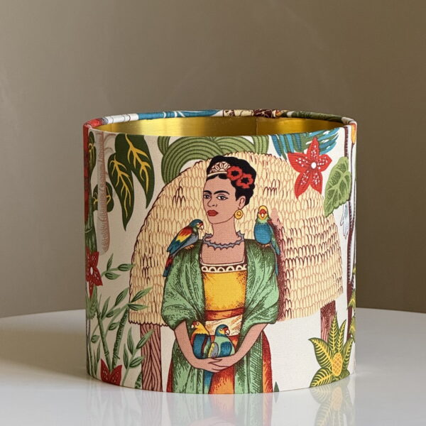 Frida’s Garden Tea Brushed Gold Lampshade