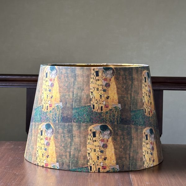 The KISS lined brushed gold empire lampshade