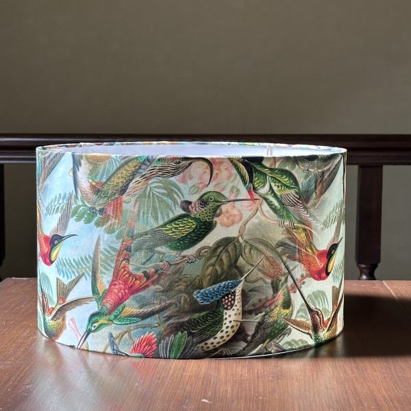 VINTAGE HUMMINGBIRDS lampshade