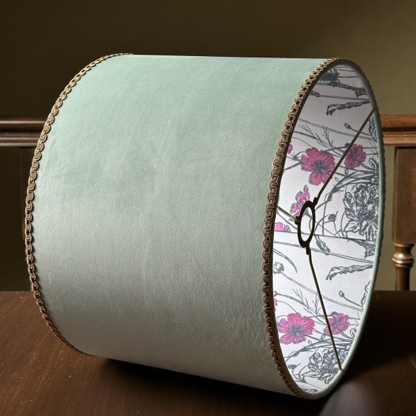 MINT VELVET double sided ECHINACEA lampshade