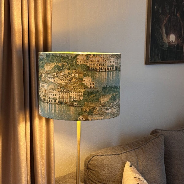 Klimt Garda Lake Lampshade – Gold Lined