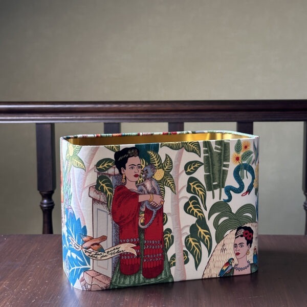 FRIDA GARDEN TEA rounded rectangle lampshade