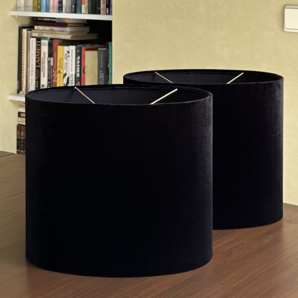 BLACK VELVET ALLURE double sided lampshade