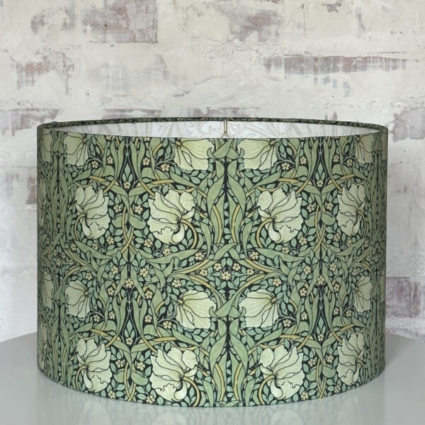 Elegant dual-sided William Morris lampshade