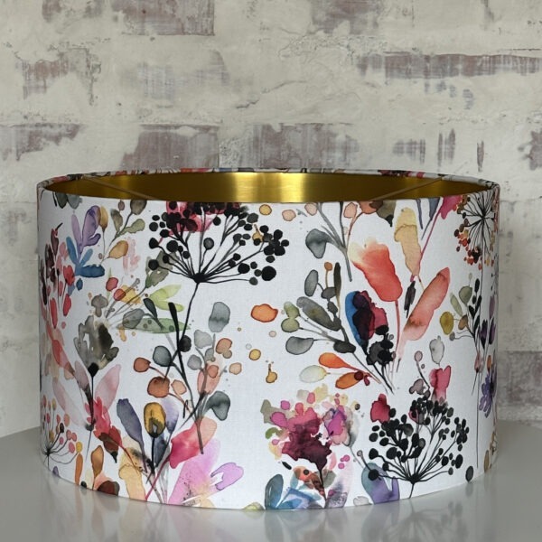 Whispering Wild Grasses in Golden Glow lampshade