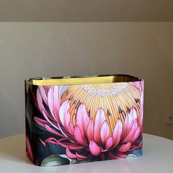 Ndebele Protea Sunset Gold-Lined Lampshade