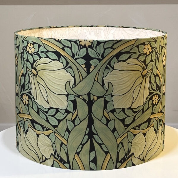 Elegant dual-sided William Morris lampshade