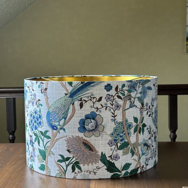 Golden Chintz Bird and Blossom Lampshade