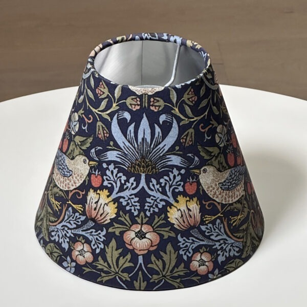 William Morris Strawberry Thief Silver Lampshade