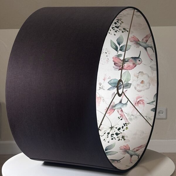 Hummingbird Floral Elegance Double-Sided Lampshade