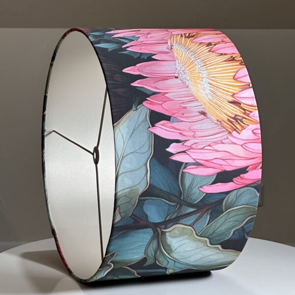 Ndebele Protea Bloom Champagne Lined Lampshade