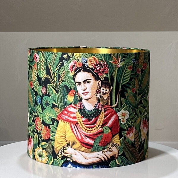 Frida Kahlo Jungle Elegance Gold Lampshade