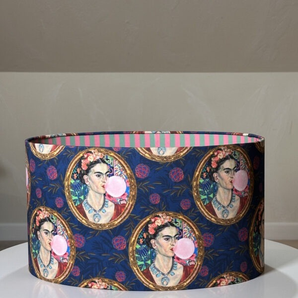 Frida Kahlo Bubblegum Pop Art Oval Lampshade