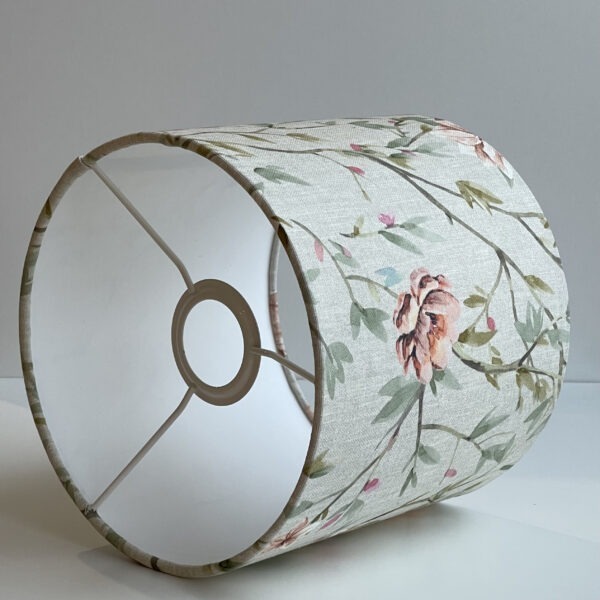 Floral Watercolor Cotton Lampshade – Soft Glow