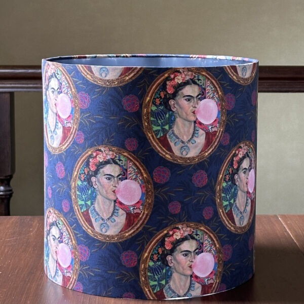 Frida Bubblegum Pop Art Silver Lined Lampshade