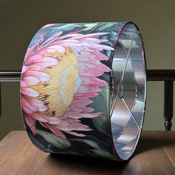 Protea Elegance Mirror Silver Lampshade