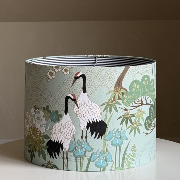 Japanese Garden Cranes Double Sided Lampshade