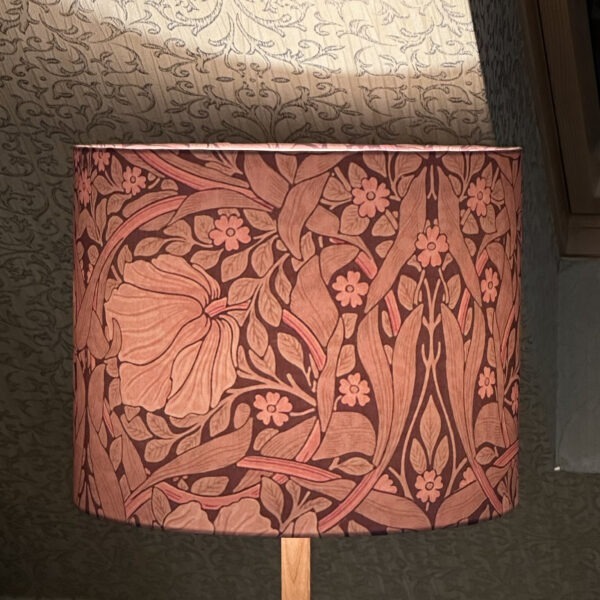 William Morris Pimpernel Floral Pink Lampshade