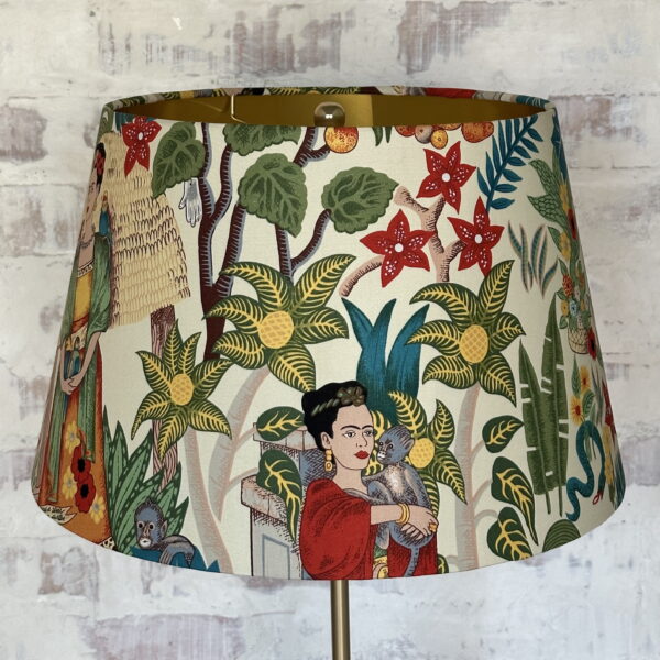 Frida’s Garden Tea Empire Lampshade – Brushed Gold