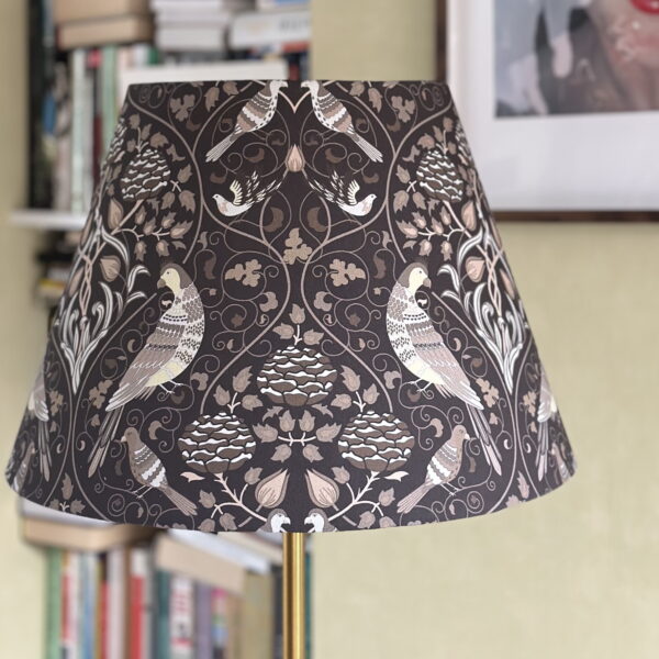 William Morris Seasons Fabric Lampshade White Lined
