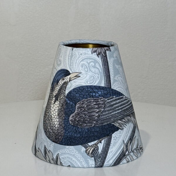 William Morris Light Bird Candle Clip Lampshade (Brushed Gold)