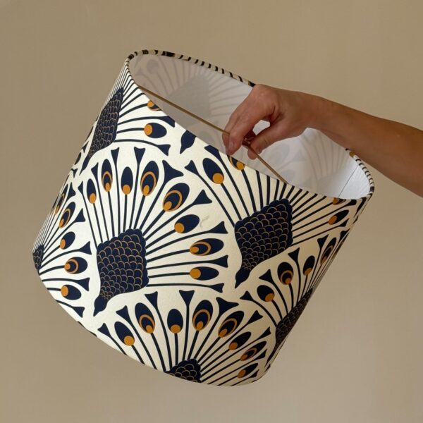 Peacock Art Deco Inspired Elegant Lampshade